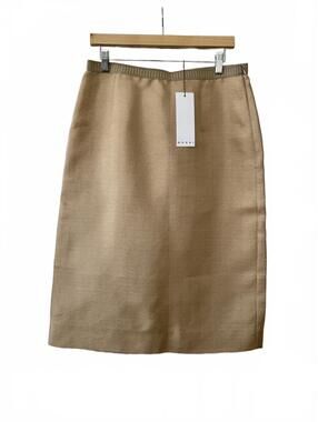 Marni NWT Gold Silk Blend Metallic Lurex Textured‎ Mini Skirt Italy Luxury